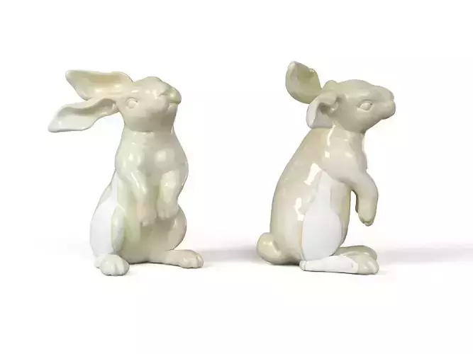 Rabbit 3D print model figurine