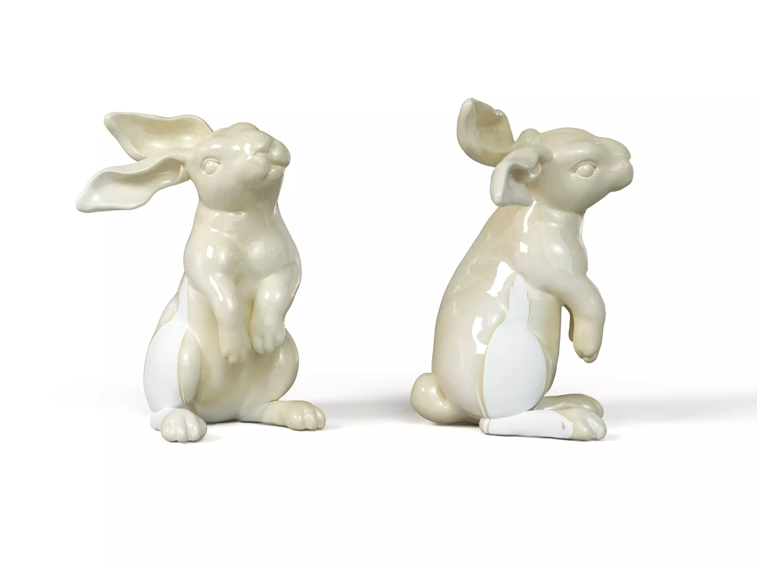 Rabbit 3D print model figurine 3D print model_0