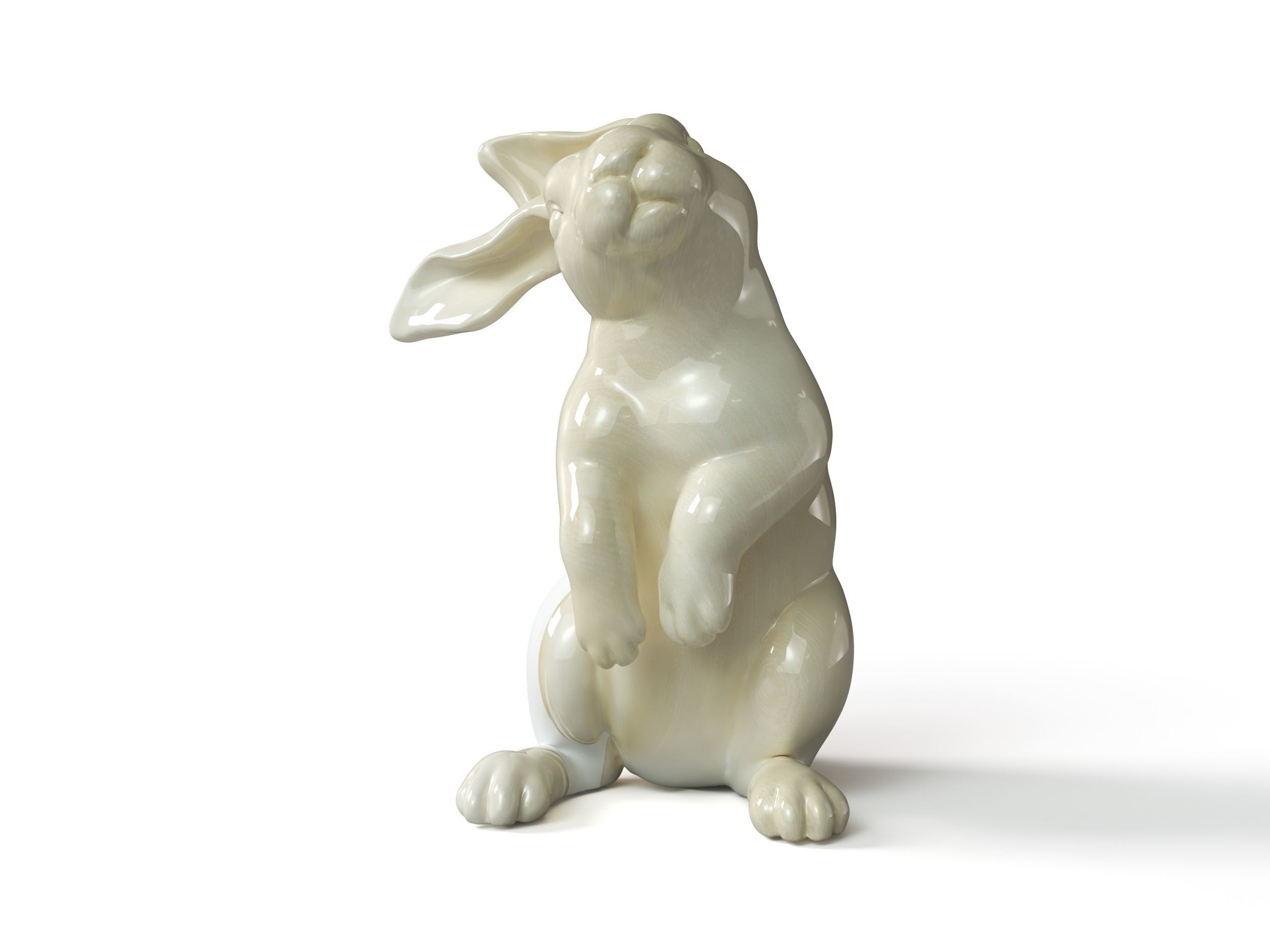 Rabbit 3D print model figurine 3D print model_4
