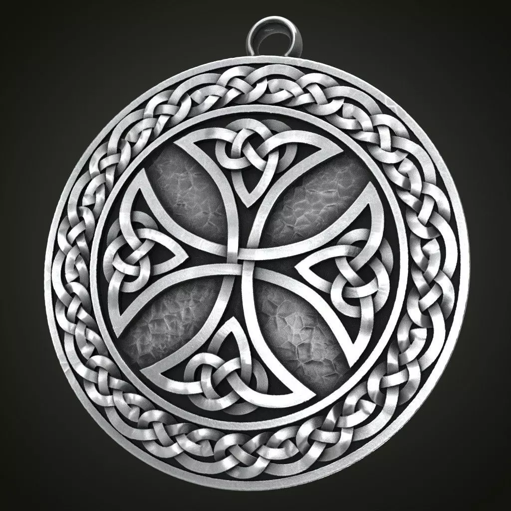 celtic pendant 3D print model_0