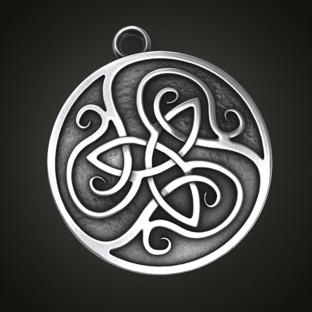 Celtic pendant Tree of Life 3D print model_1
