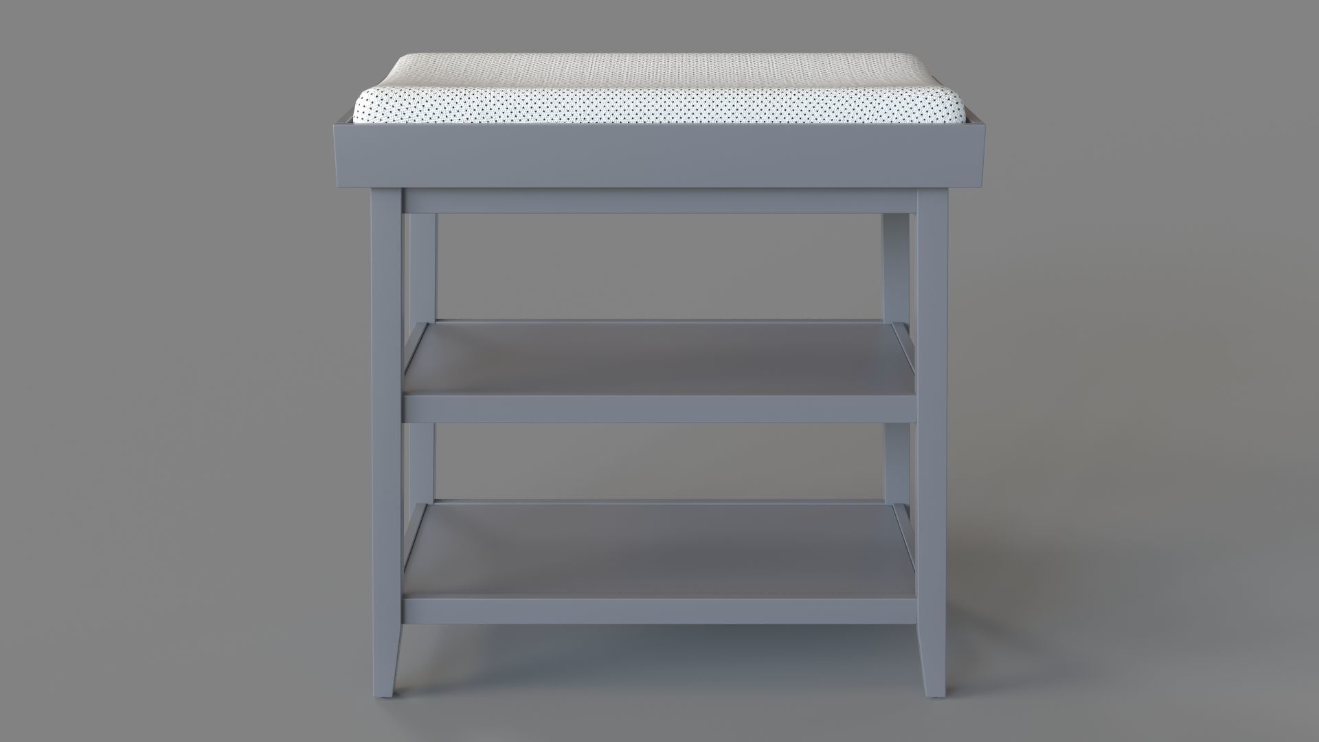 Ever Simple Charcoal Changing Table 3D model_1