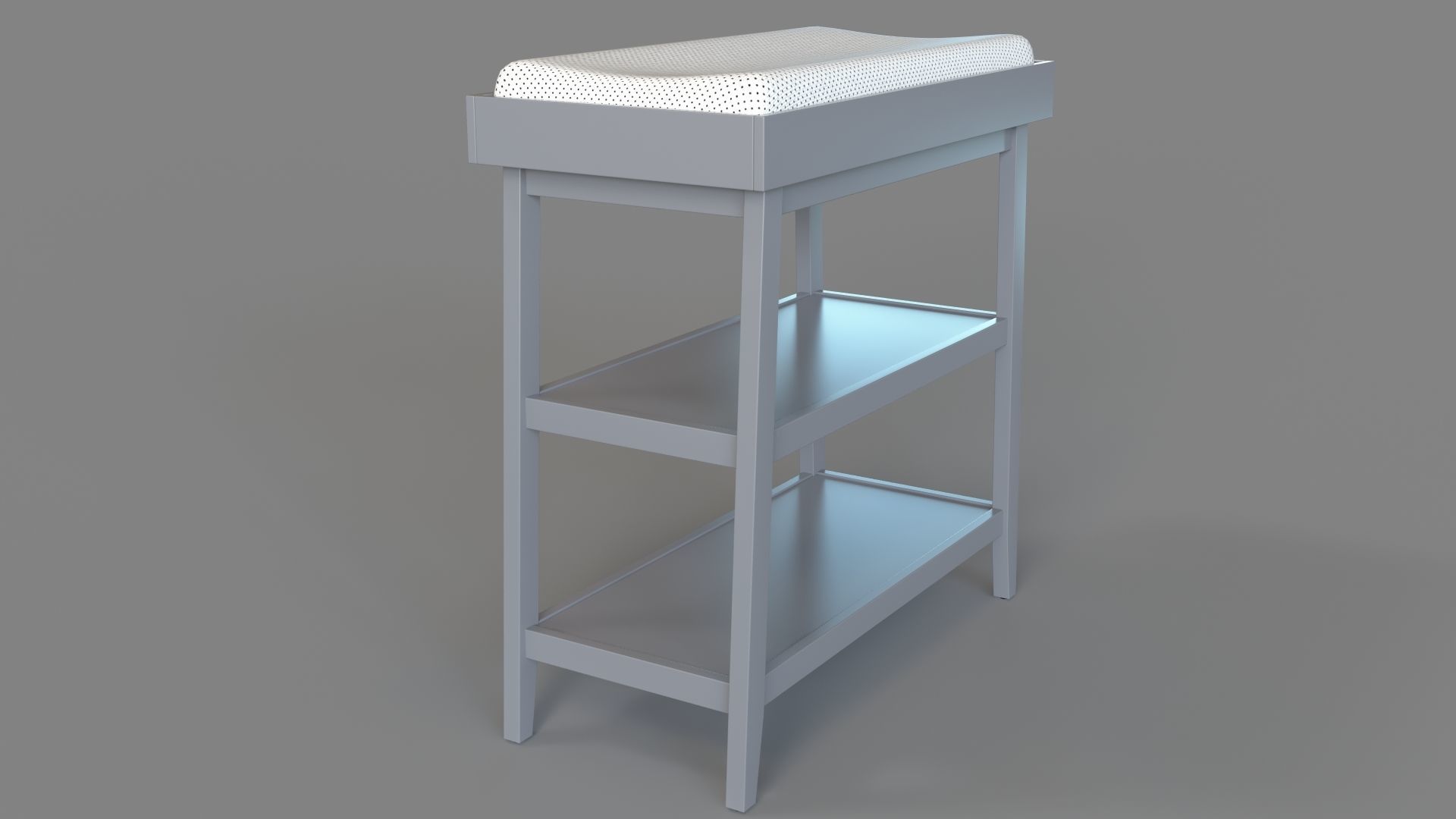 Ever Simple Charcoal Changing Table 3D model_2
