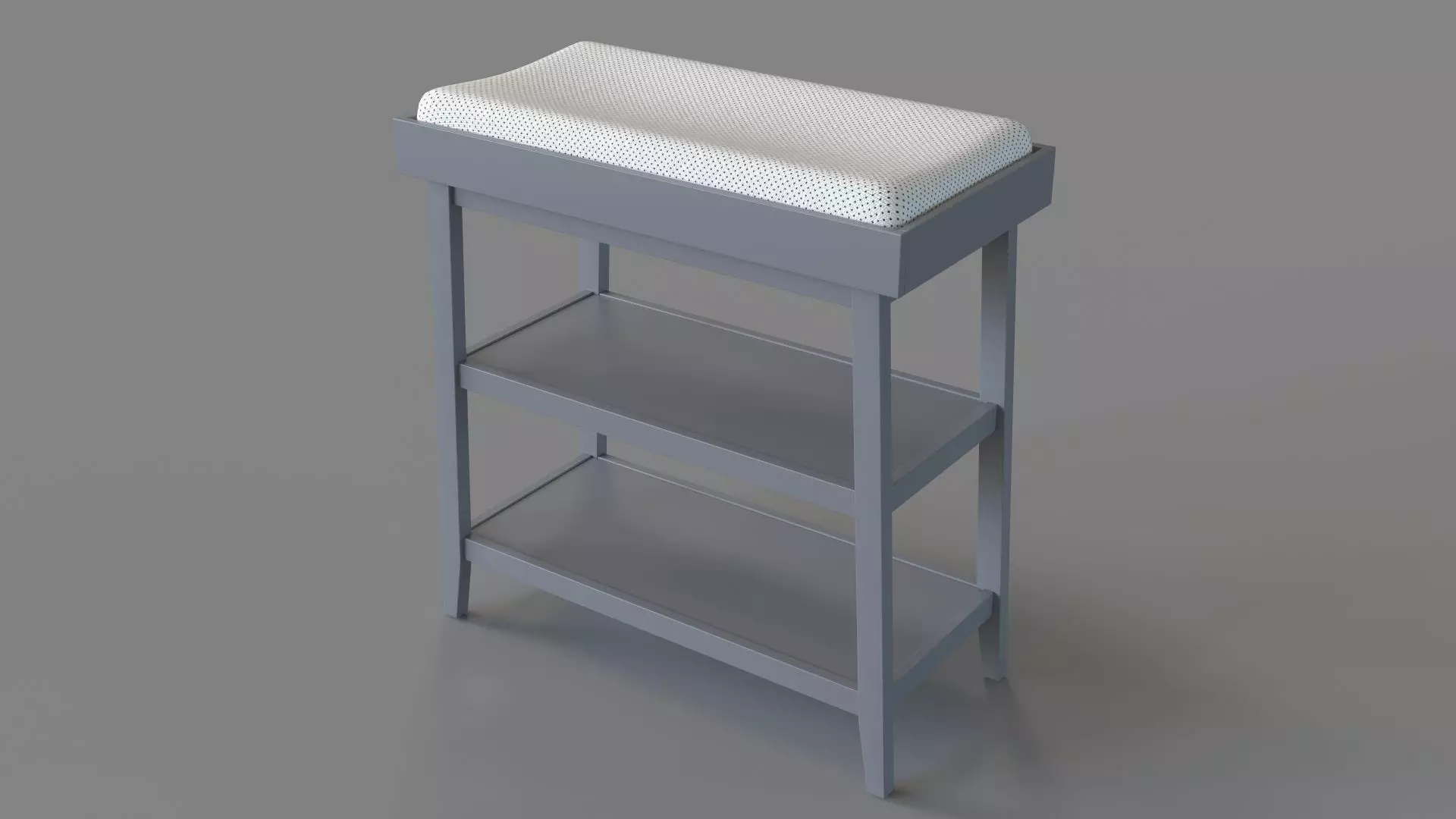 Ever Simple Charcoal Changing Table 3D model_0
