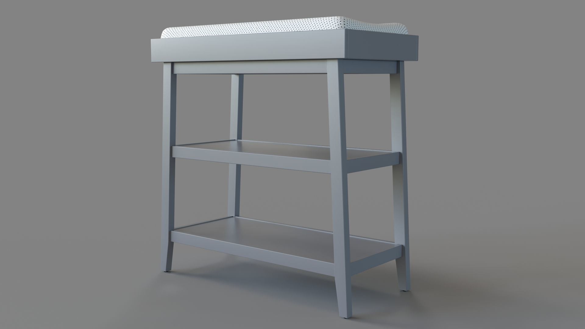 Ever Simple Charcoal Changing Table 3D model_4