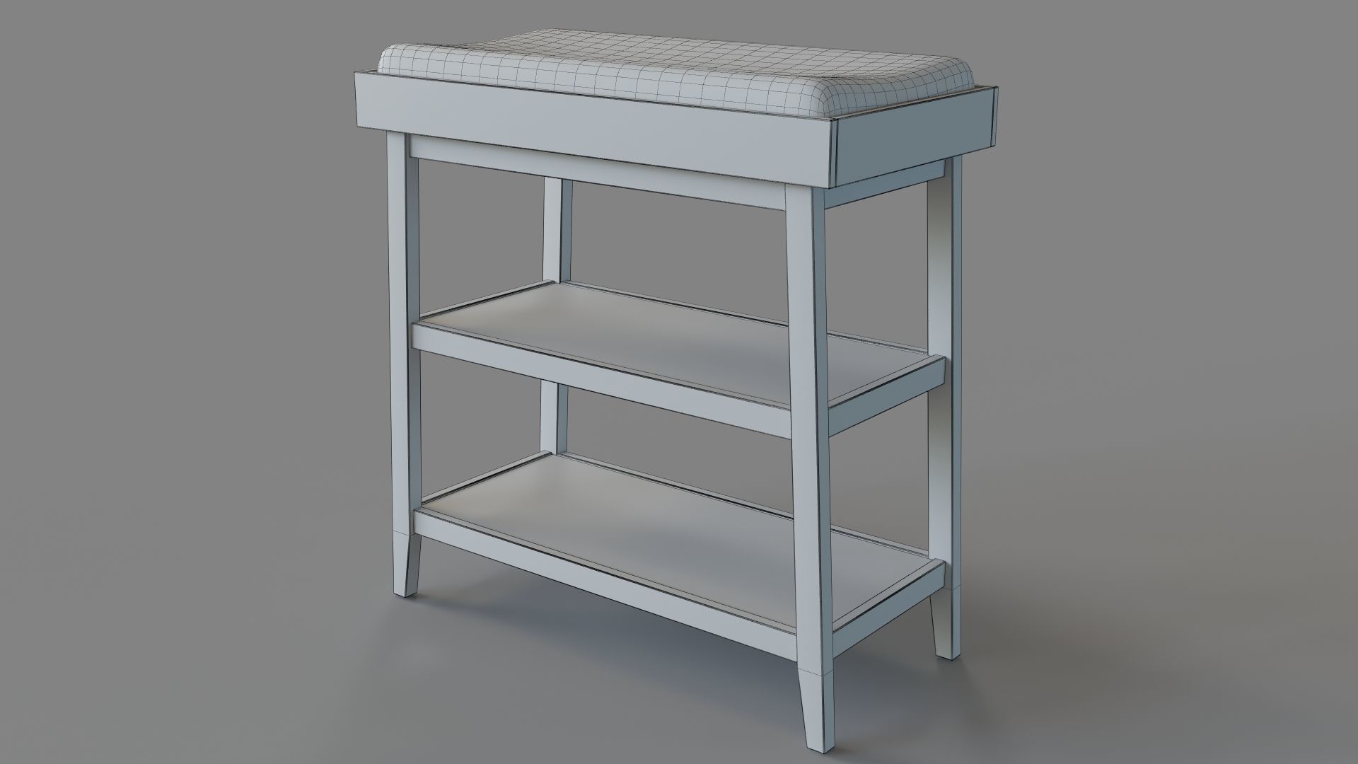 Ever Simple Charcoal Changing Table 3D model_5