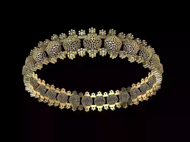 jali diamond bangle stl verified