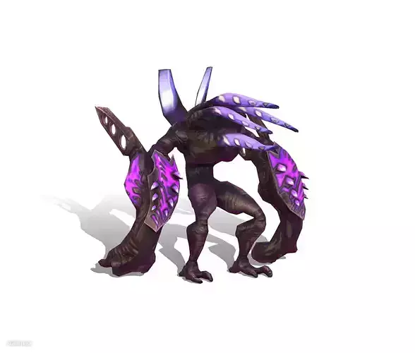 mystical monster with tentacles and big hand