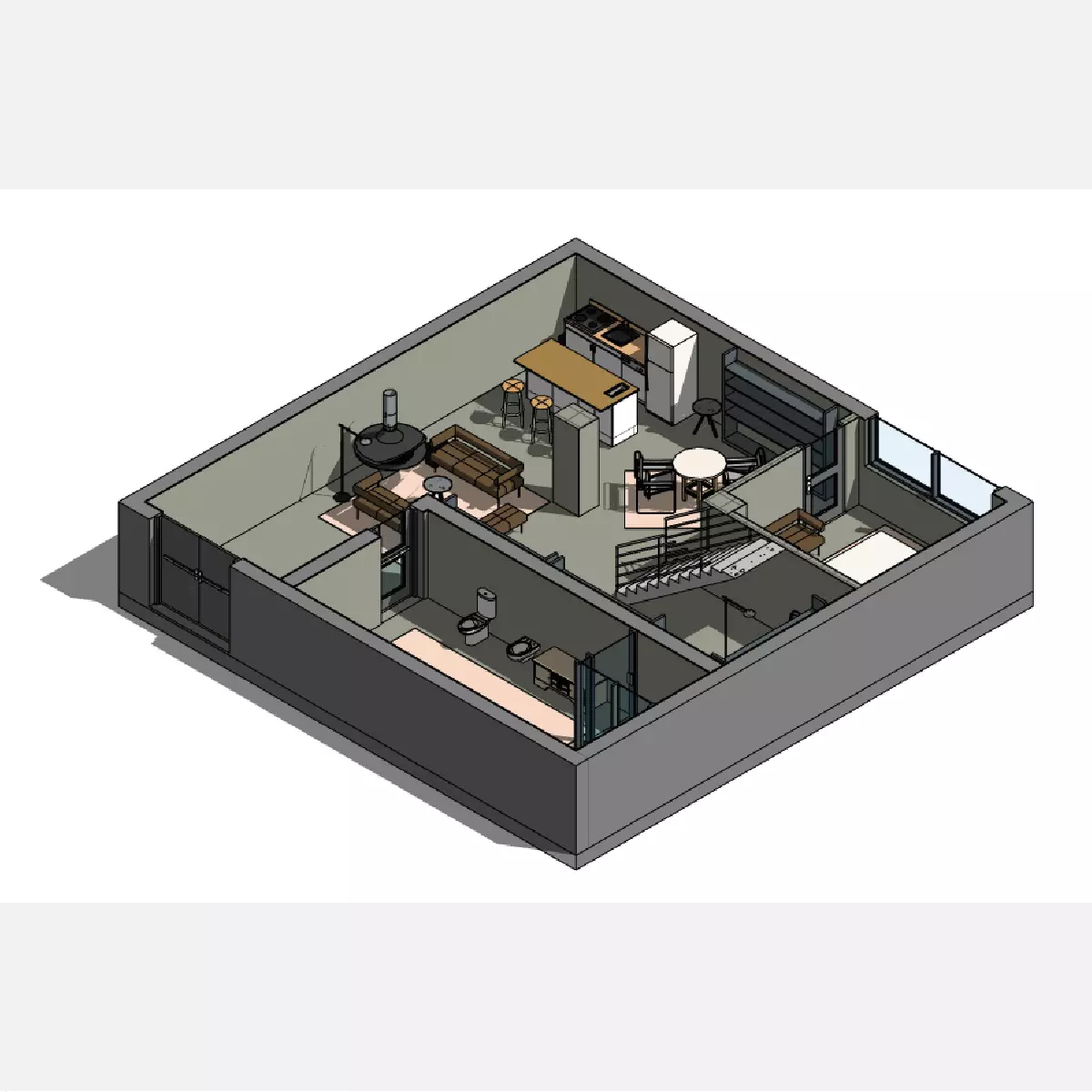Loft - Revit 3D model_0