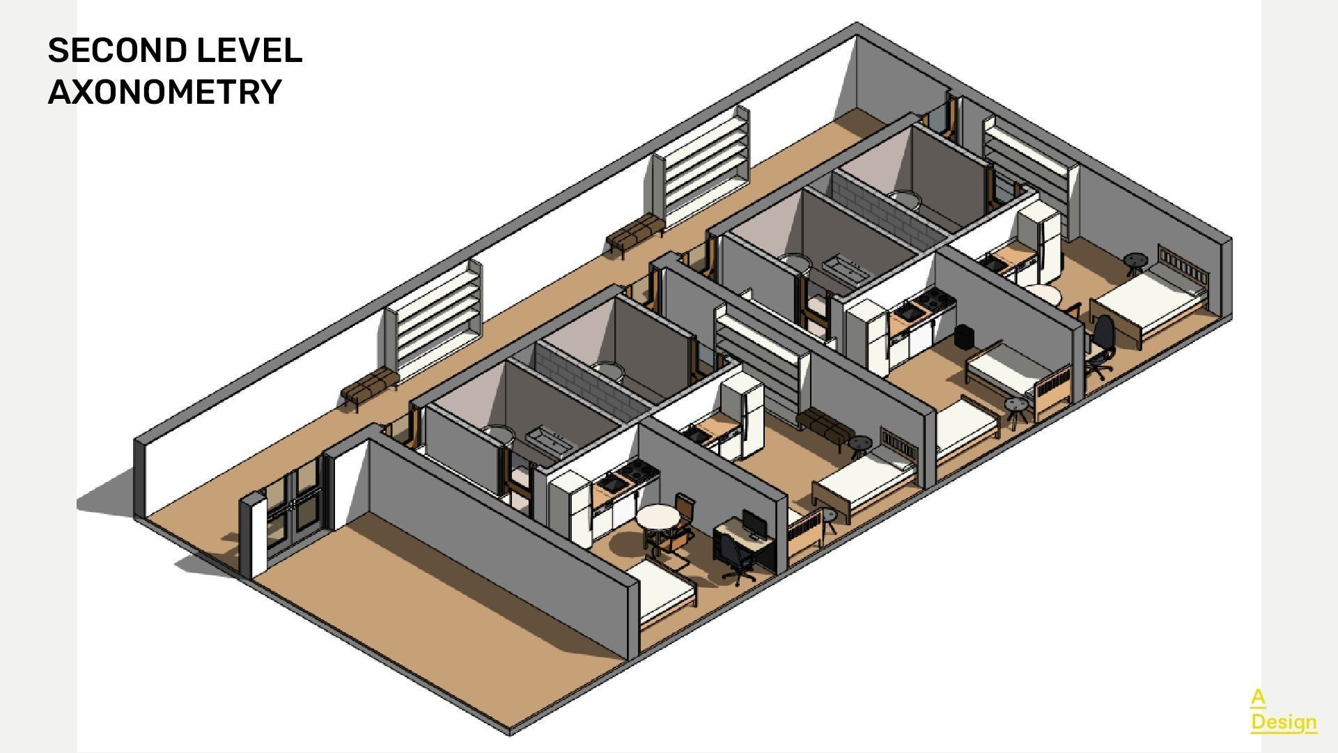 Social Housing - Revit 3D model_3