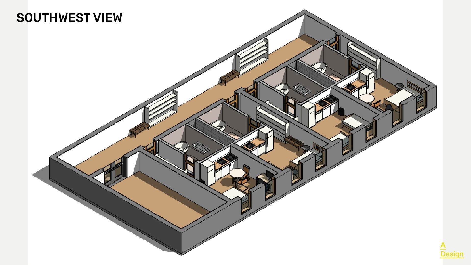 Social Housing - Revit 3D model_1