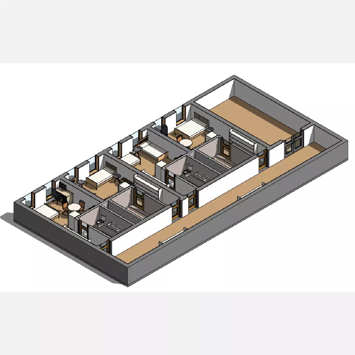 Social Housing - Revit 3D model_0