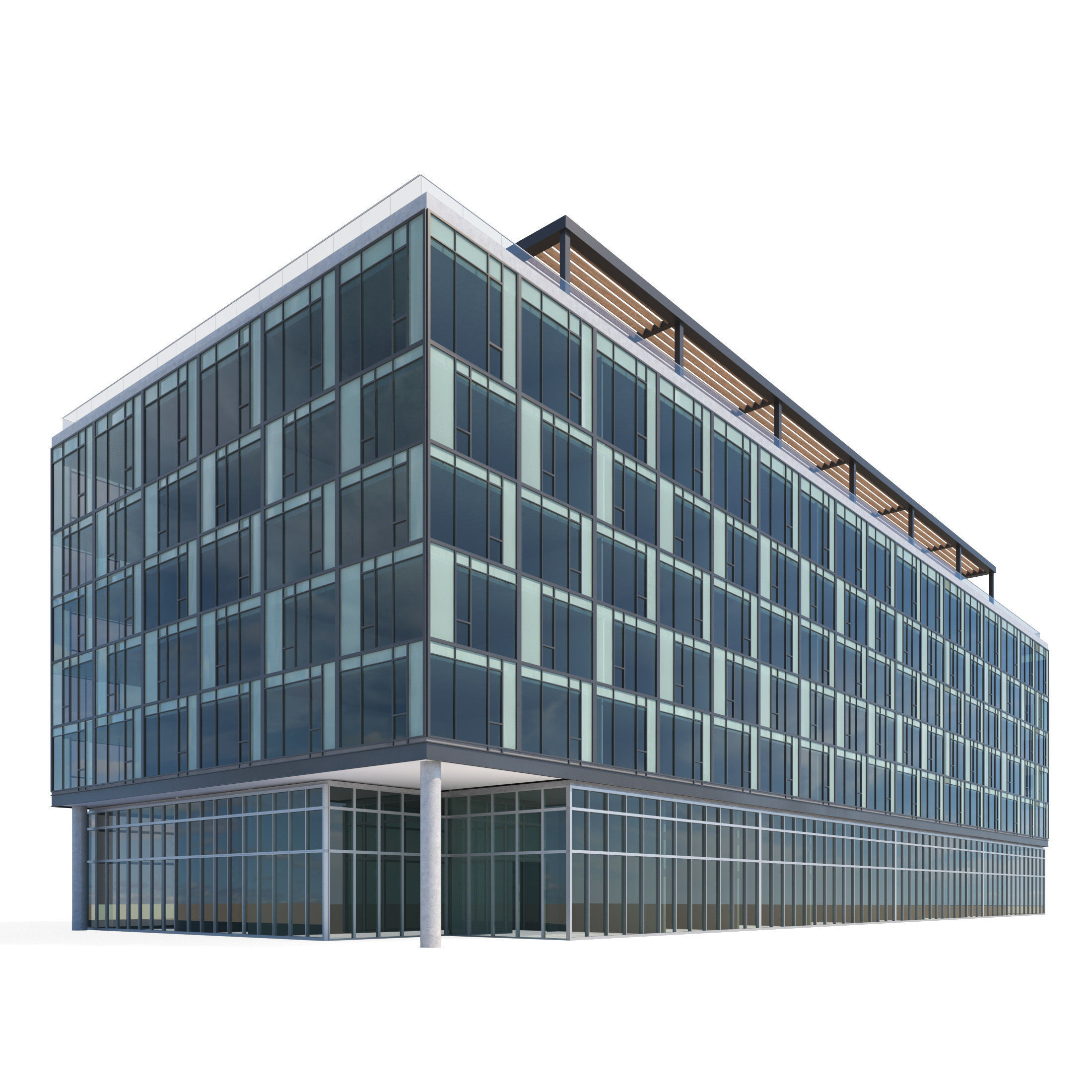 Office Building 3D model_1