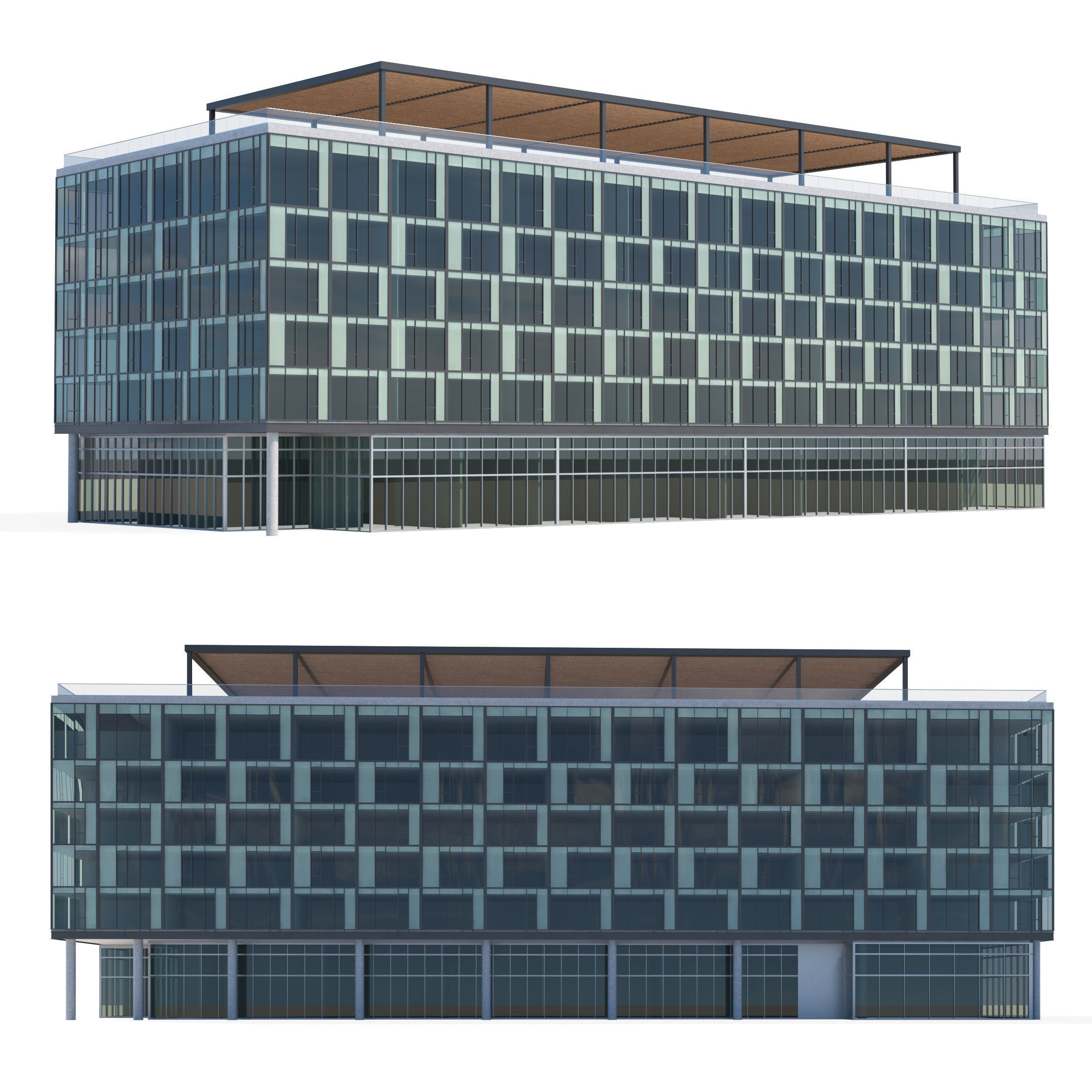 Office Building 3D model_3