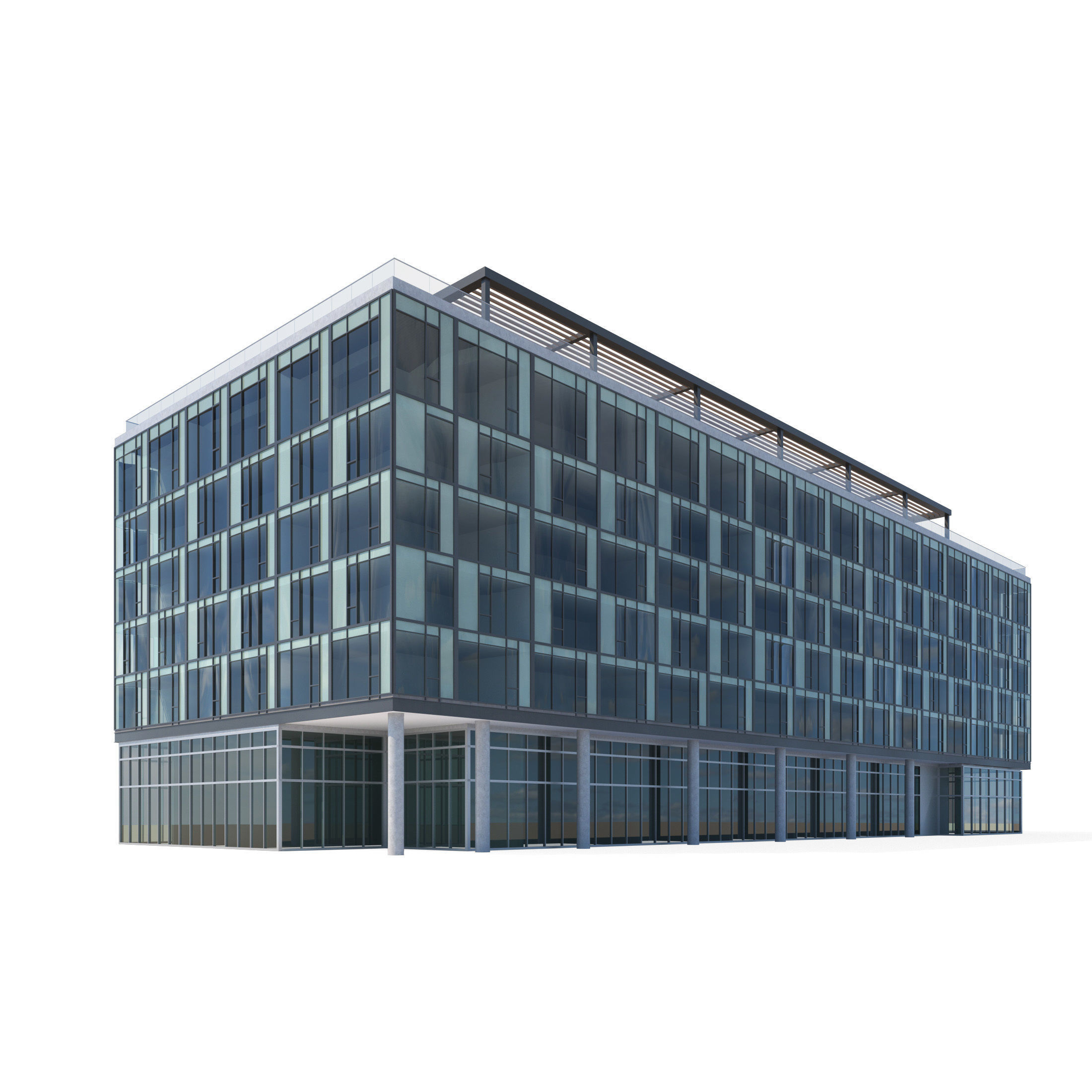 Office Building 3D model_2