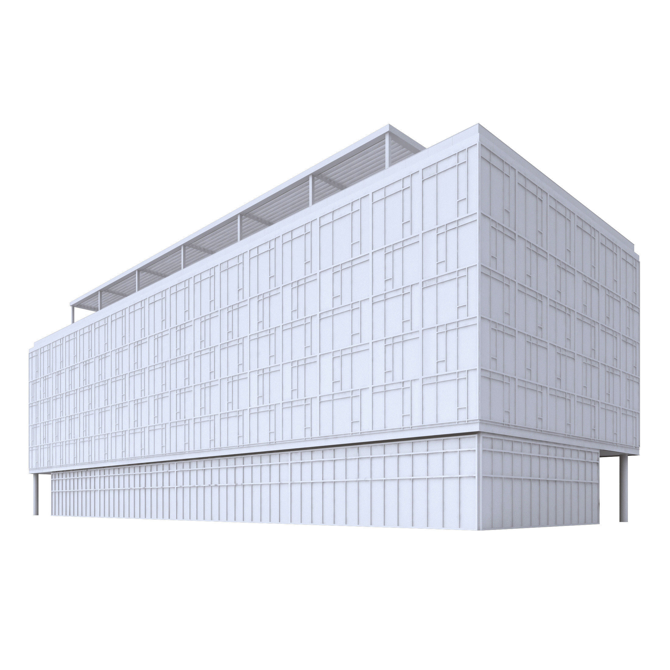 Office Building 3D model_5