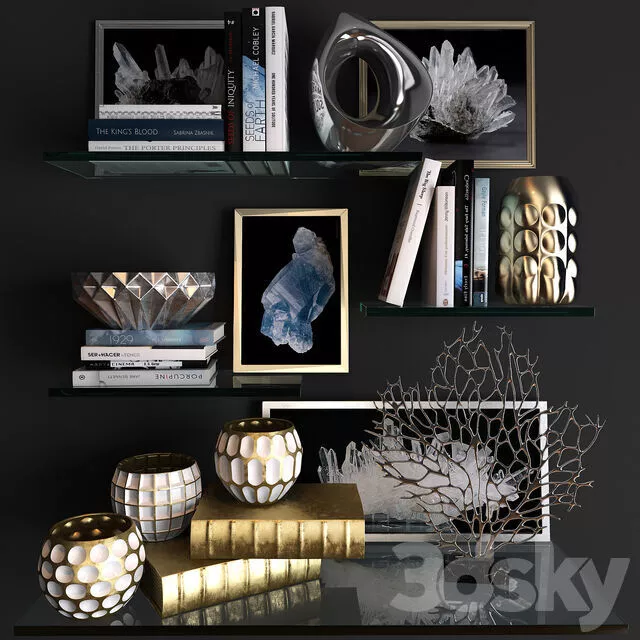 Decorative set 24 3D model
