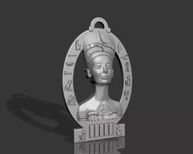 Nefertiti   Ancient Necklaces Pharaonic Egypt STL 3D print model