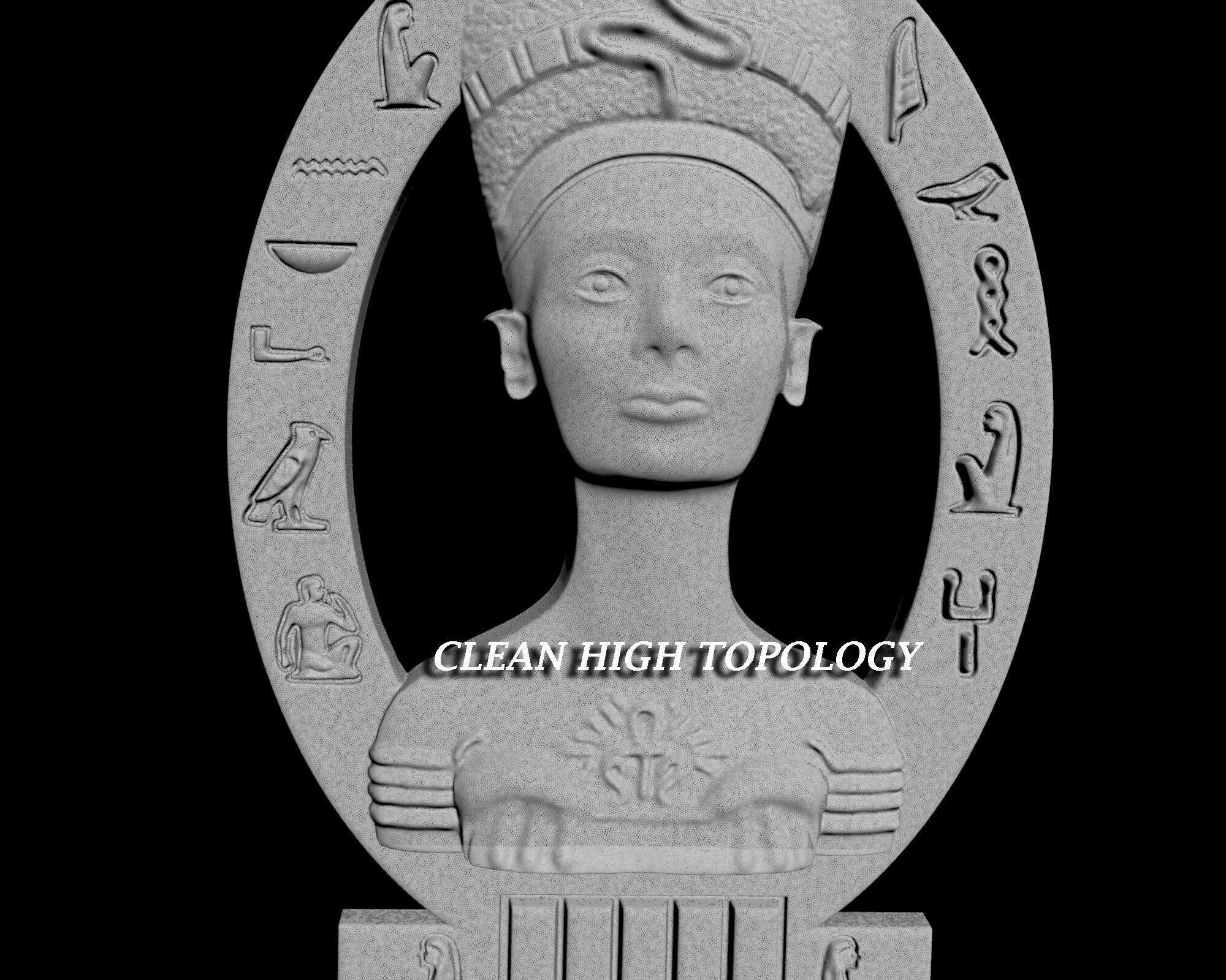 Nefertiti   Ancient Necklaces Pharaonic Egypt STL 3D print model_6