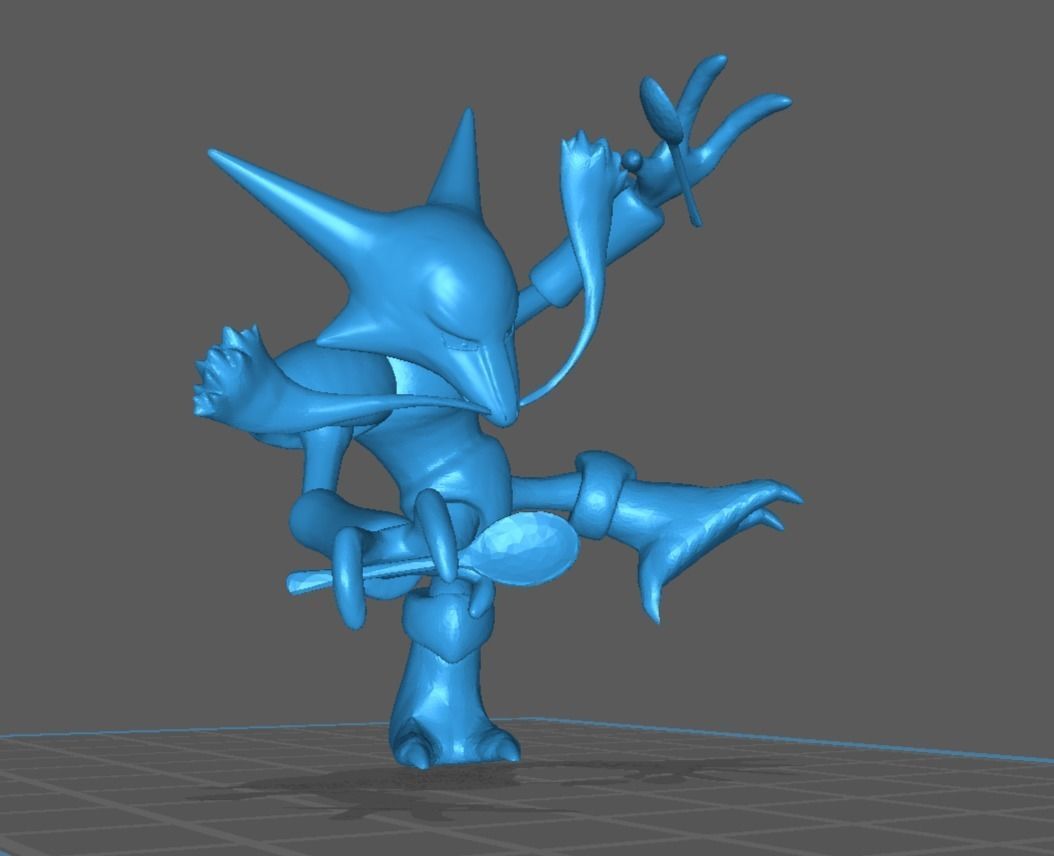 Alakazam pokemon 3D print model 3D print model_8