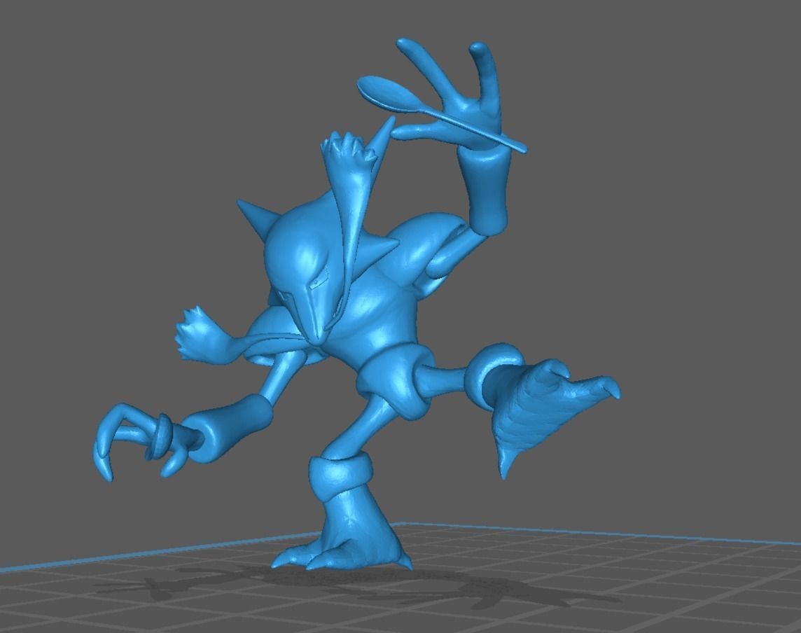Alakazam pokemon 3D print model 3D print model_7