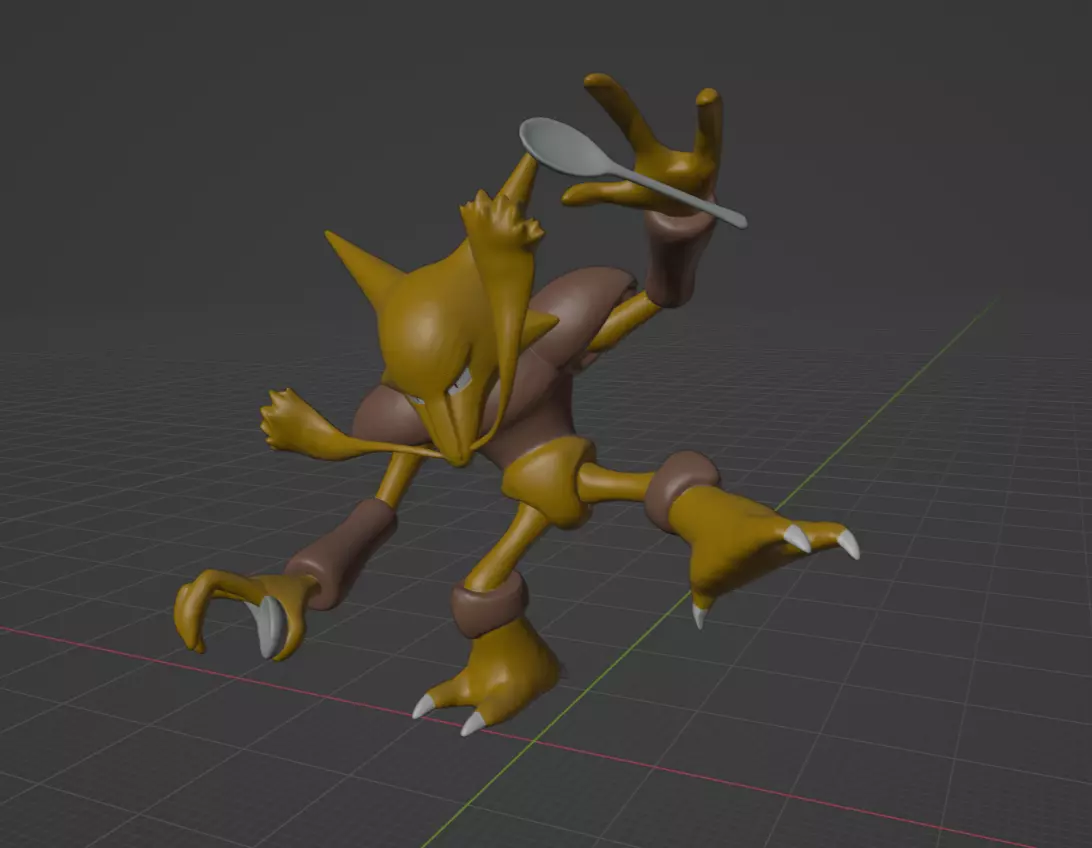 Alakazam pokemon 3D print model 3D print model_0