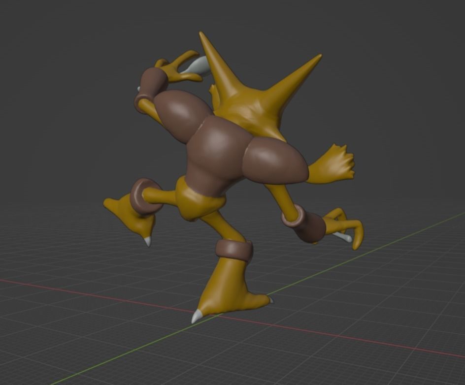 Alakazam pokemon 3D print model 3D print model_5