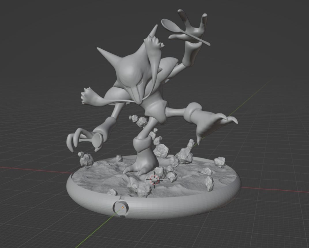 Alakazam pokemon 3D print model 3D print model_1