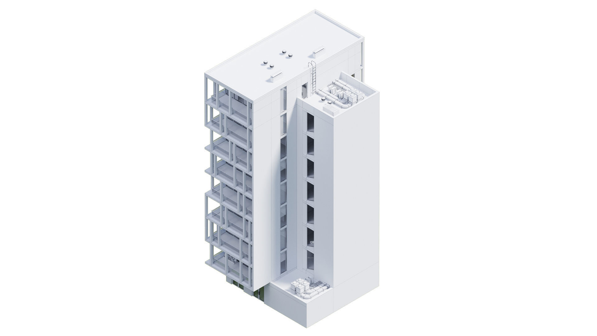Residential building 1 3D model_12