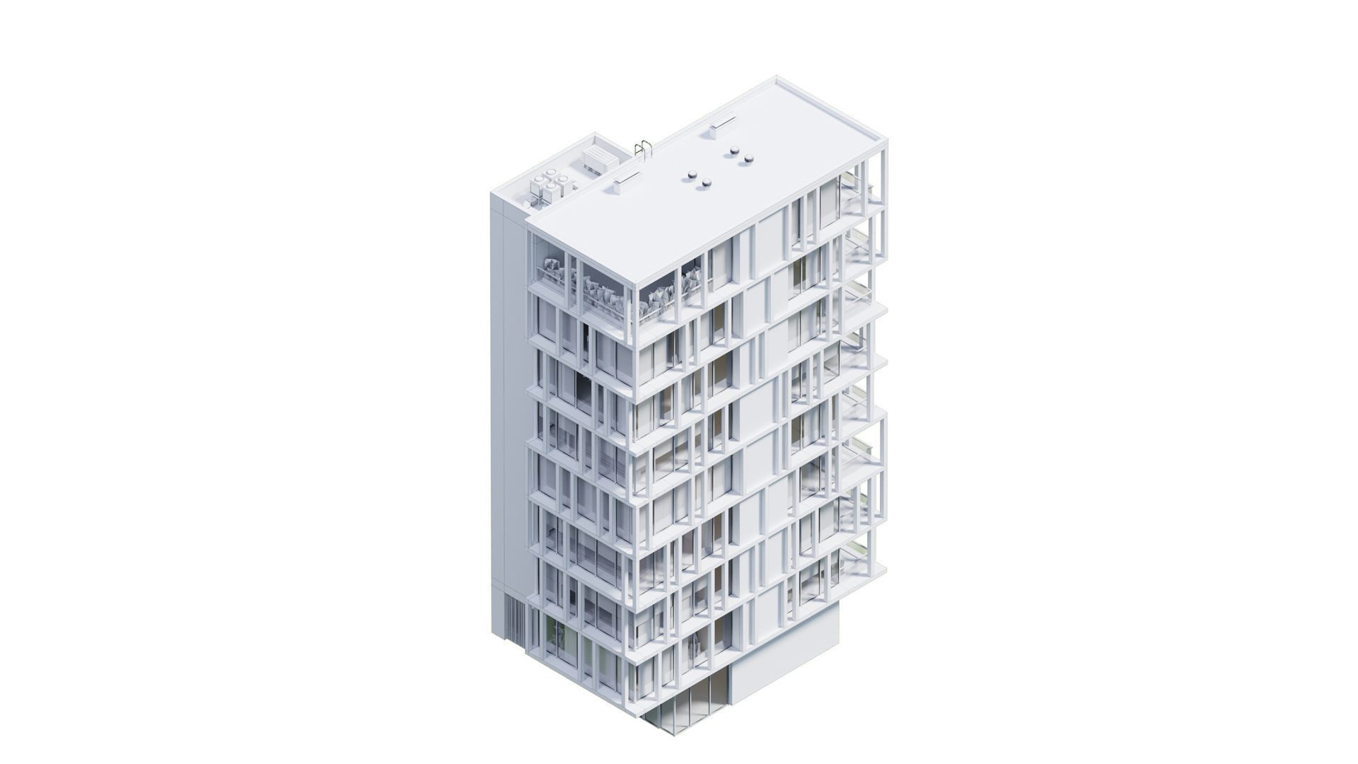 Residential building 1 3D model_10