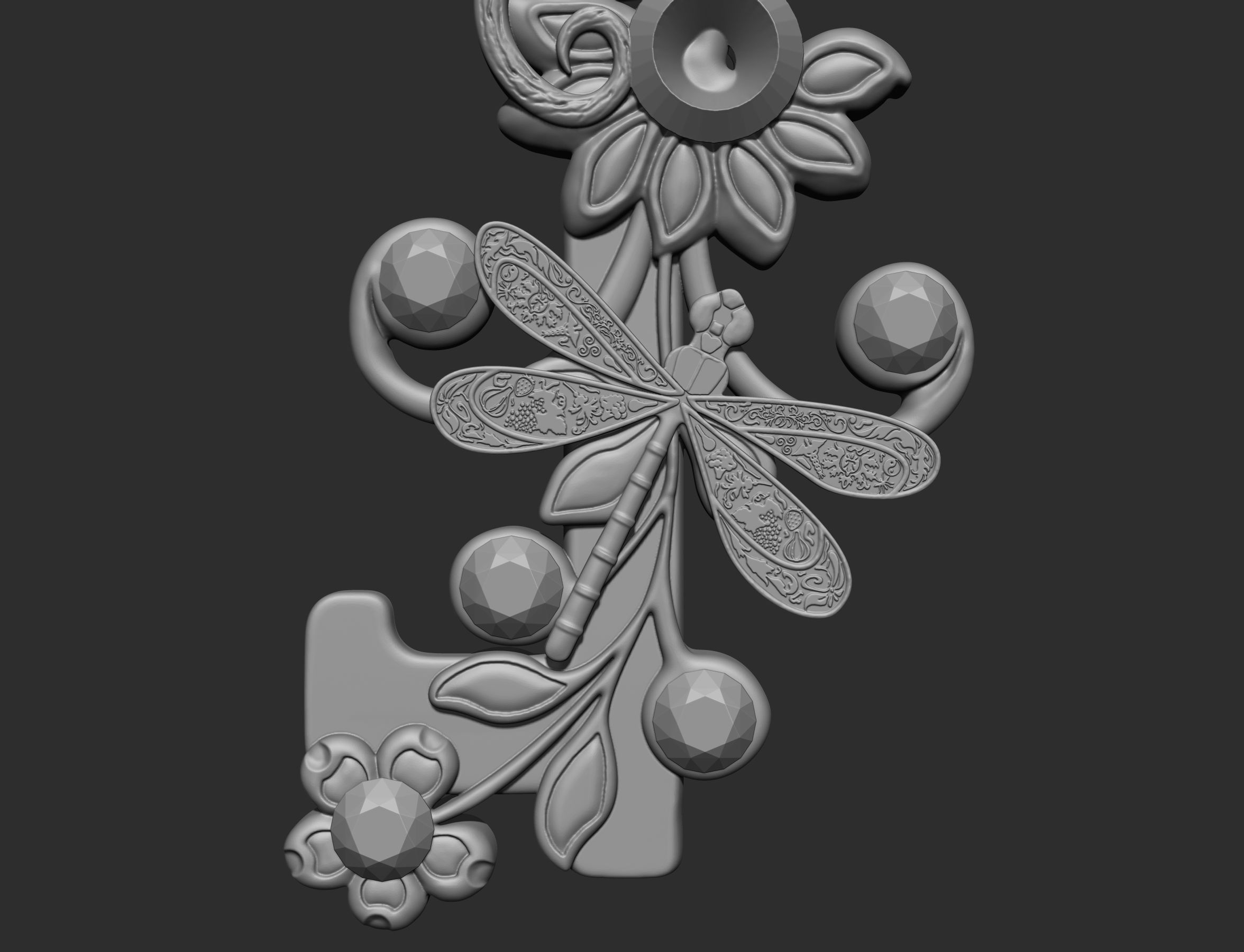 summer key 3D print model_19