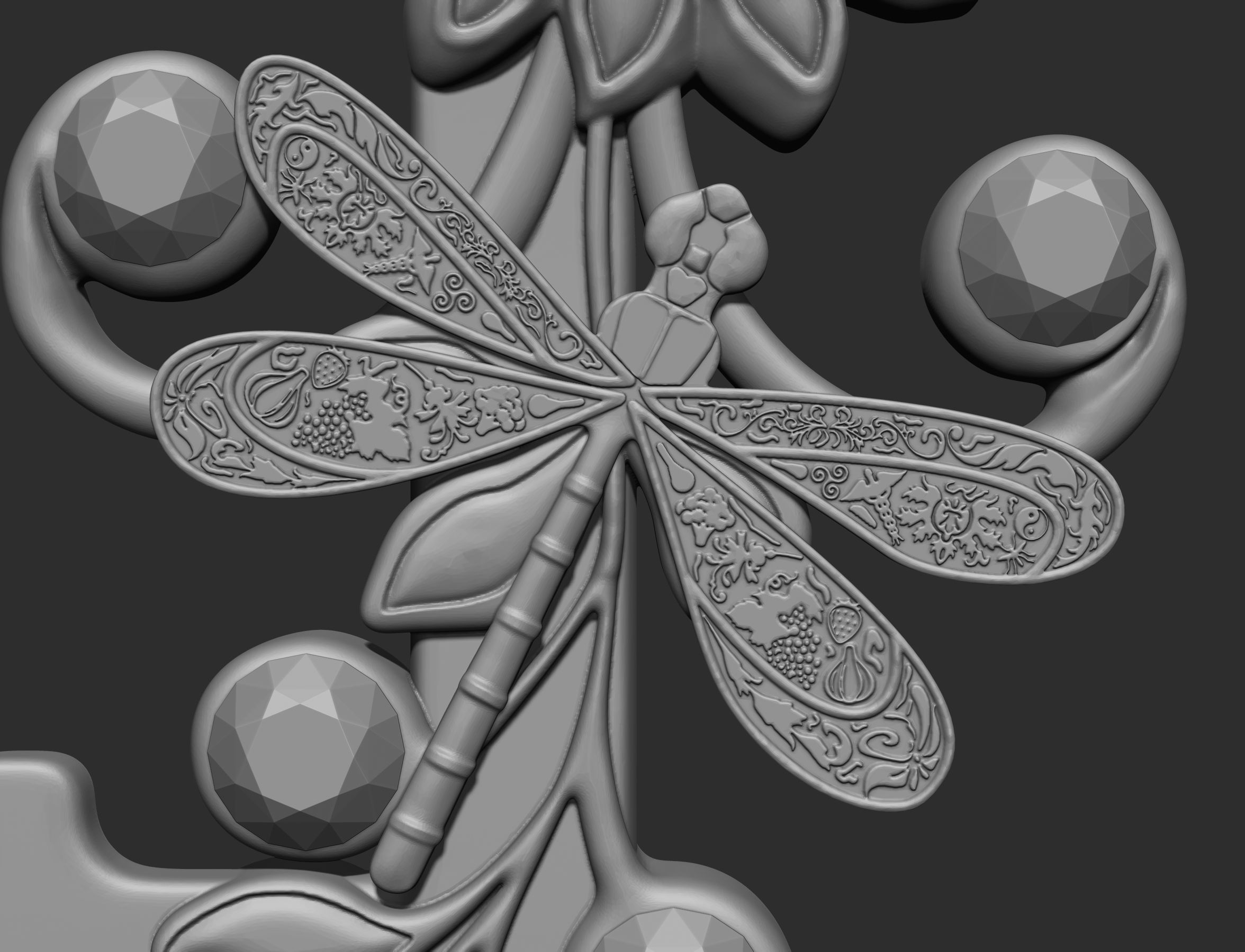 summer key 3D print model_24