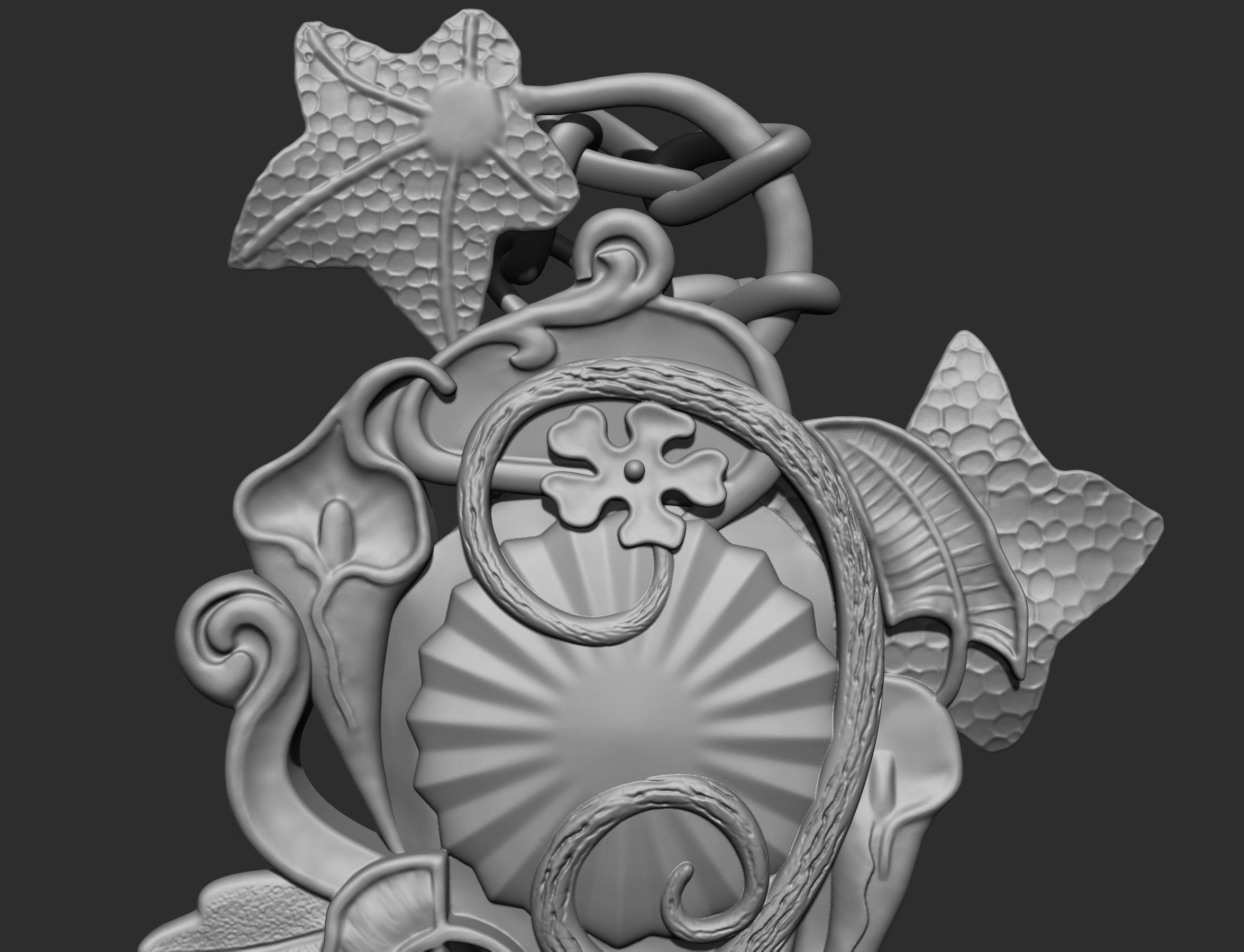 summer key 3D print model_17