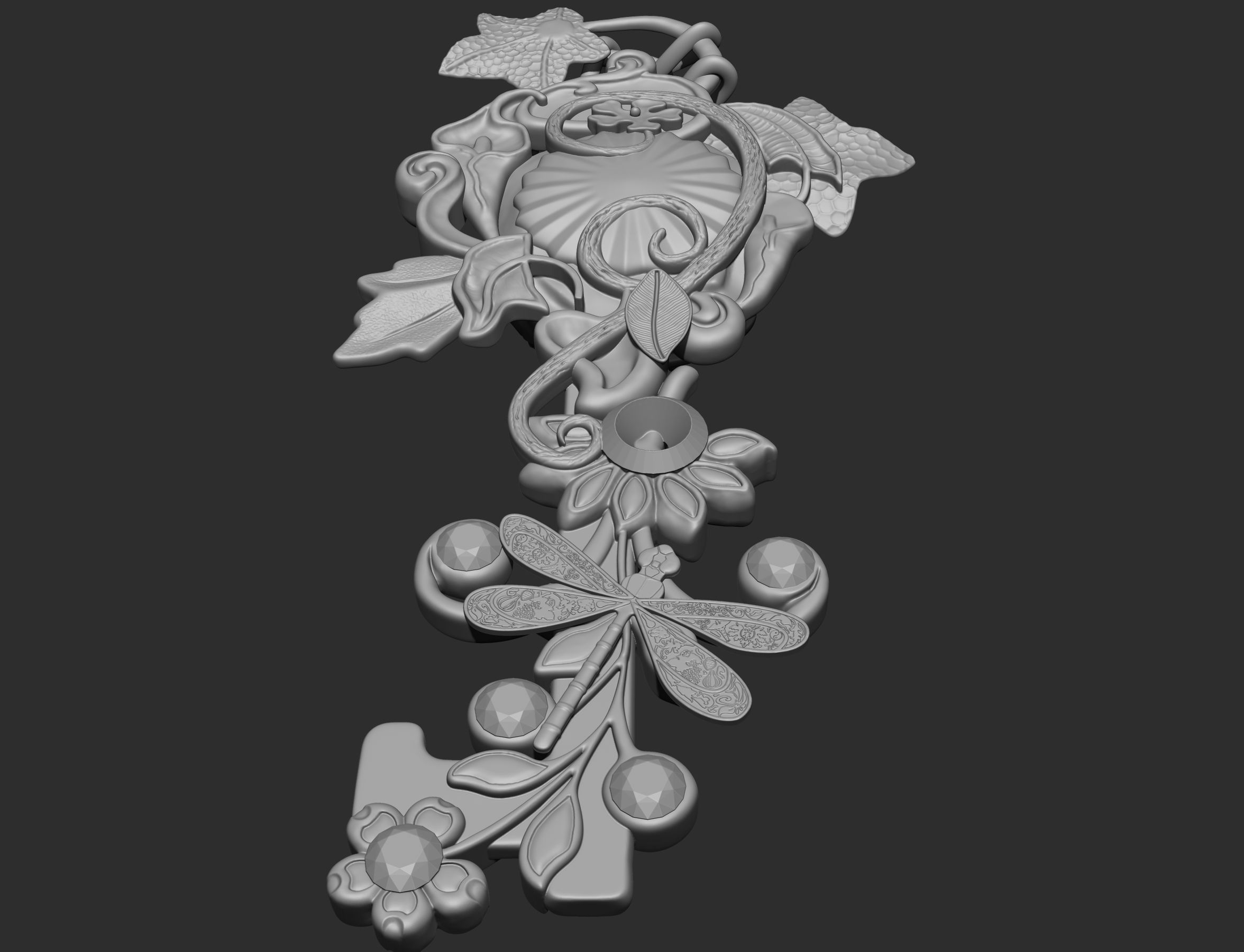 summer key 3D print model_15