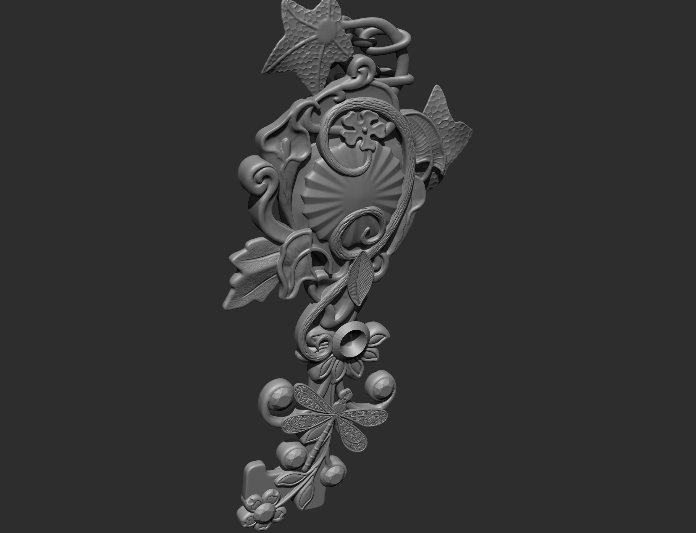 summer key 3D print model_11