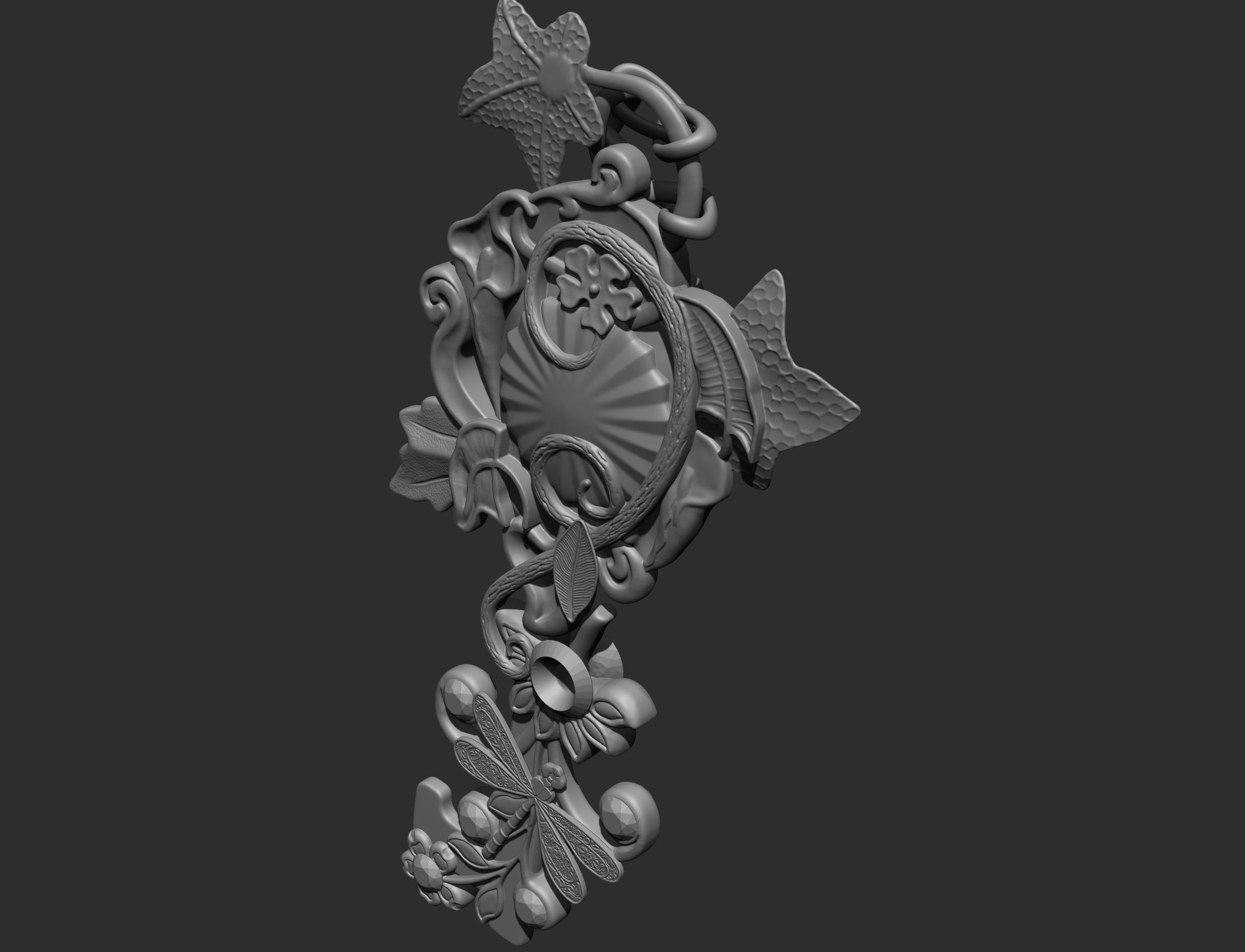 summer key 3D print model_14