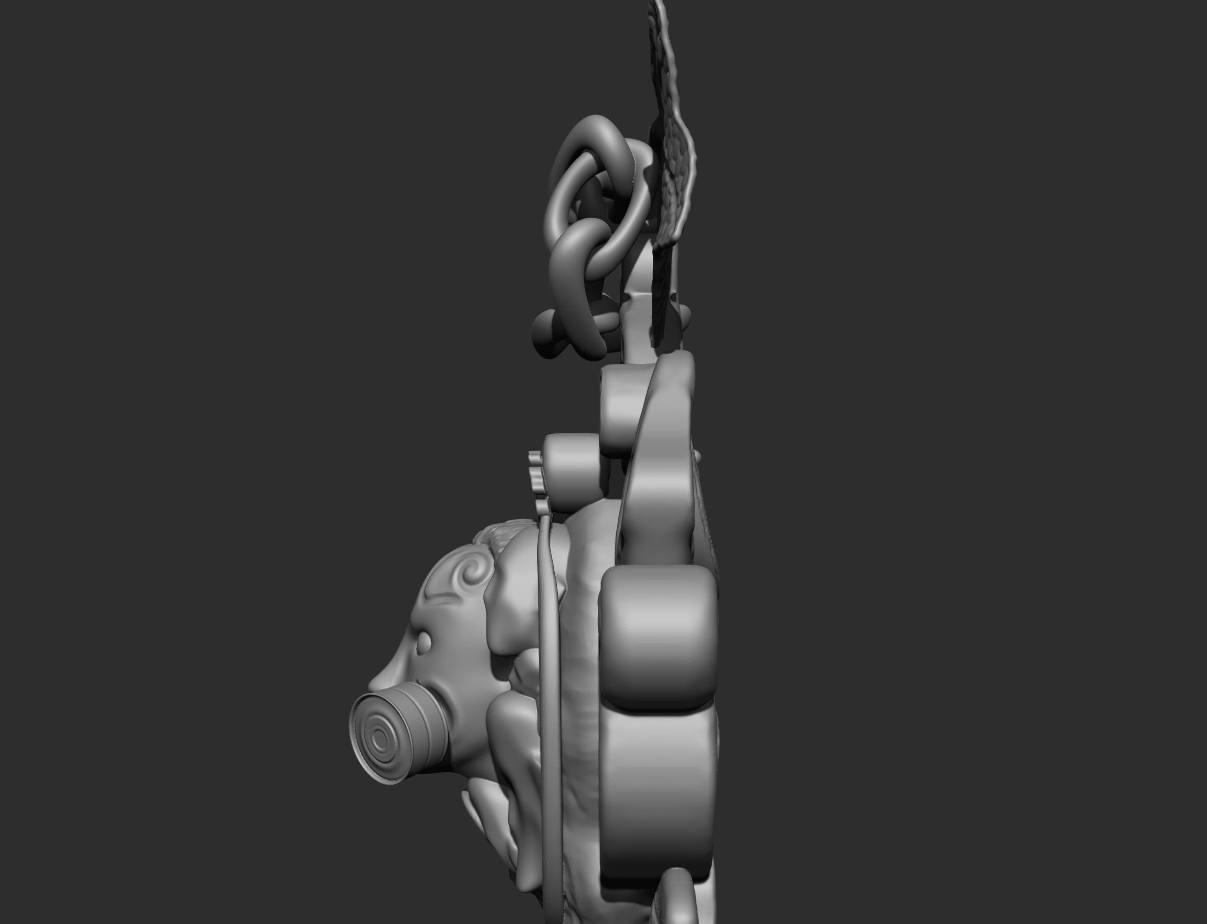 summer key 3D print model_26