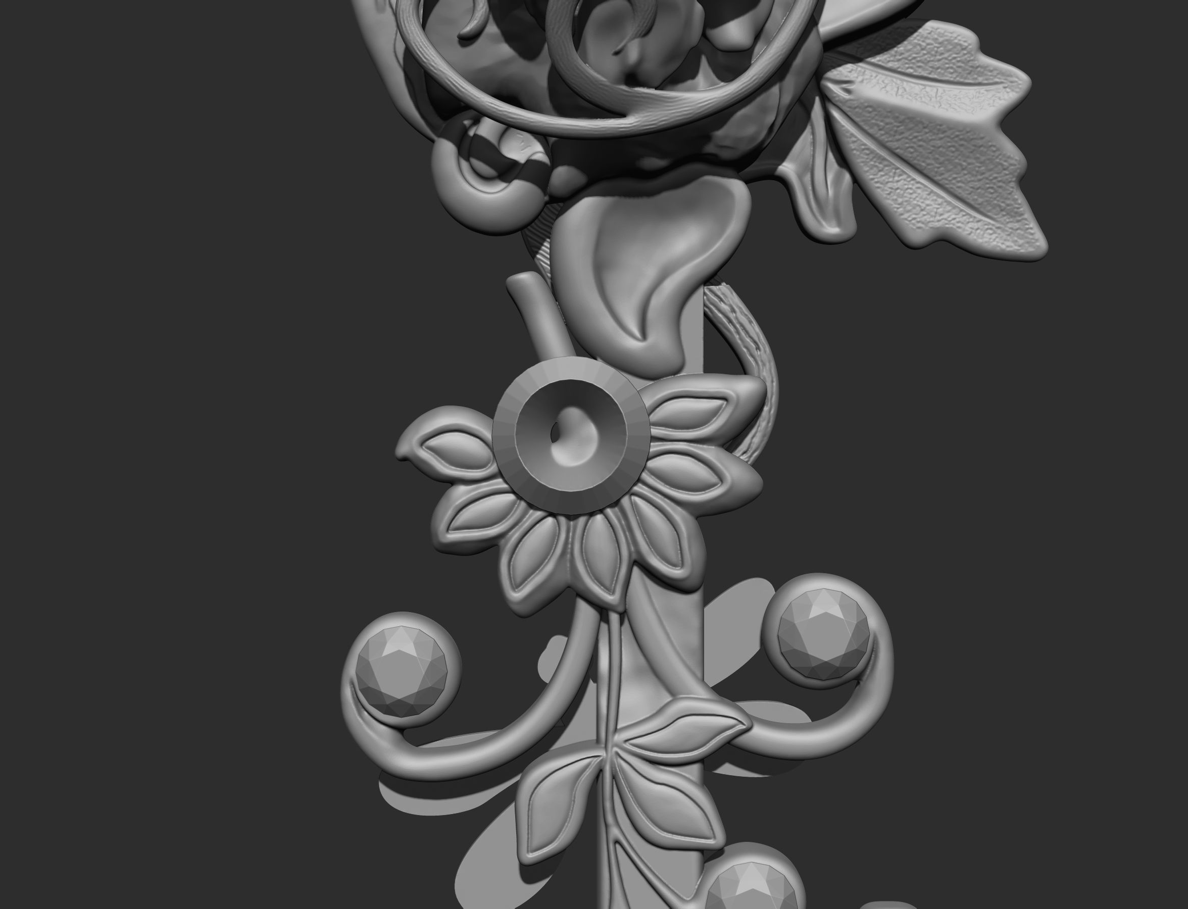 summer key 3D print model_21