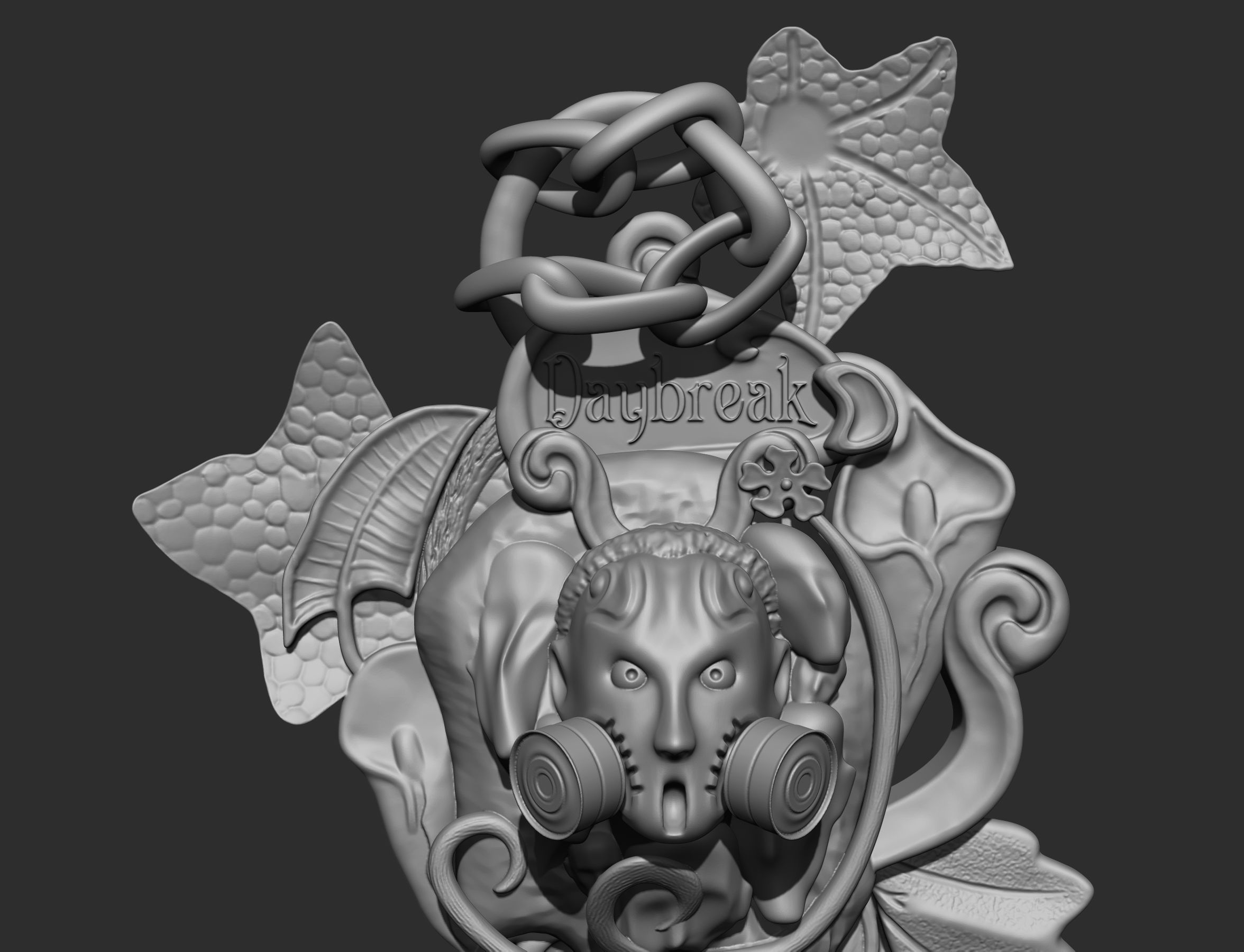 summer key 3D print model_20