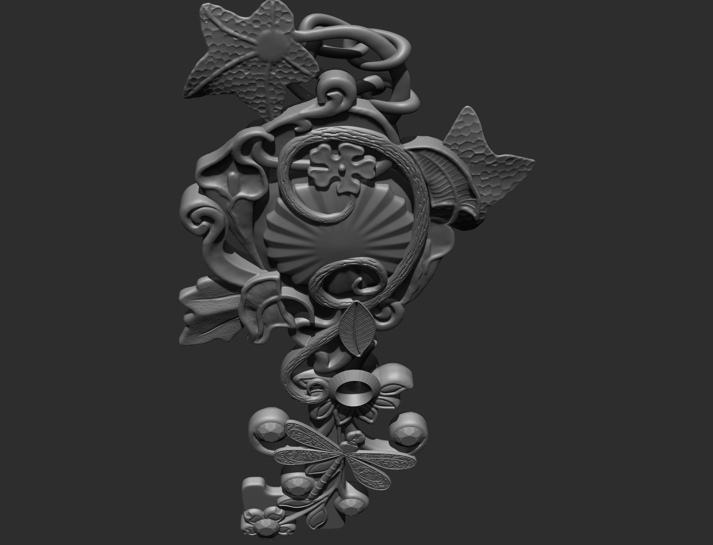 summer key 3D print model_16