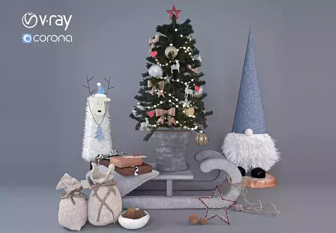 Christmas decorative set