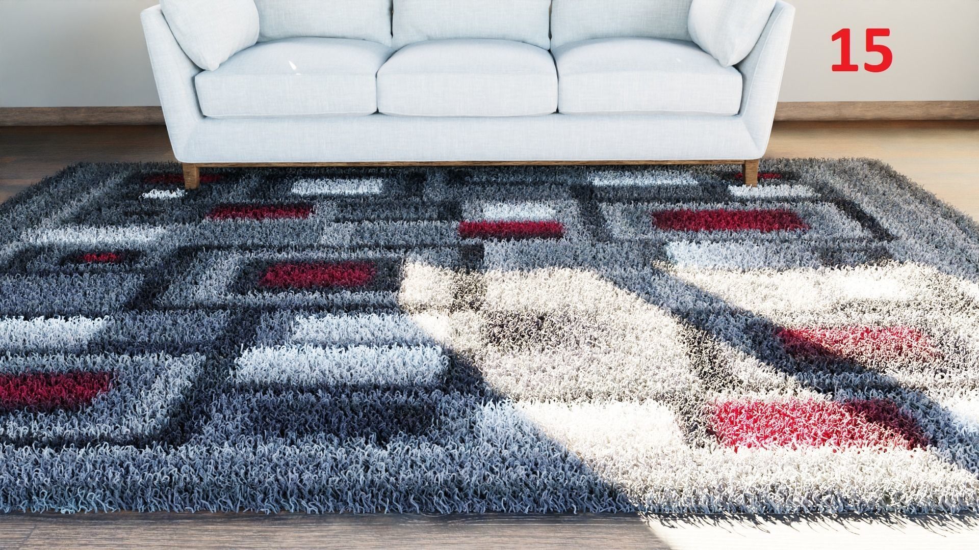 Carpet colection - 20pcs 3D model_15