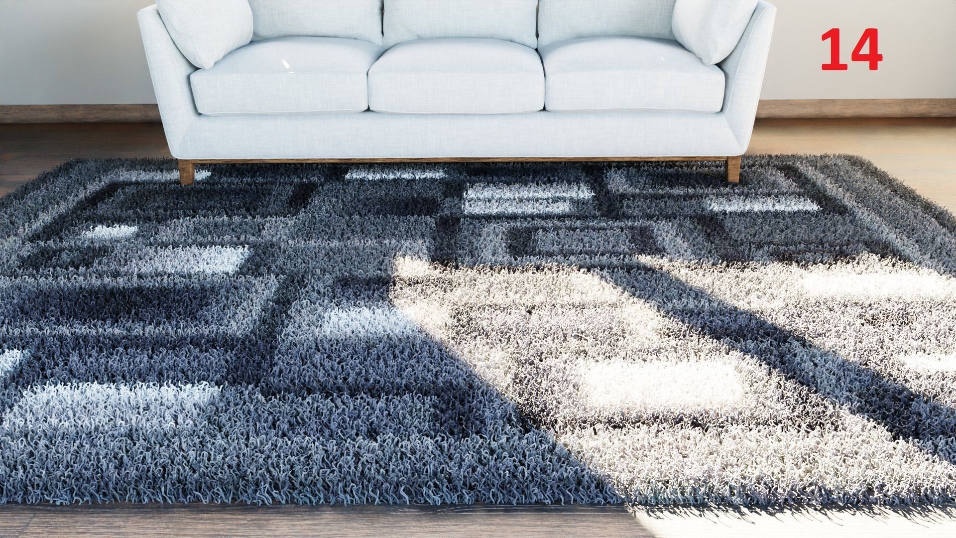 Carpet colection - 20pcs 3D model_14