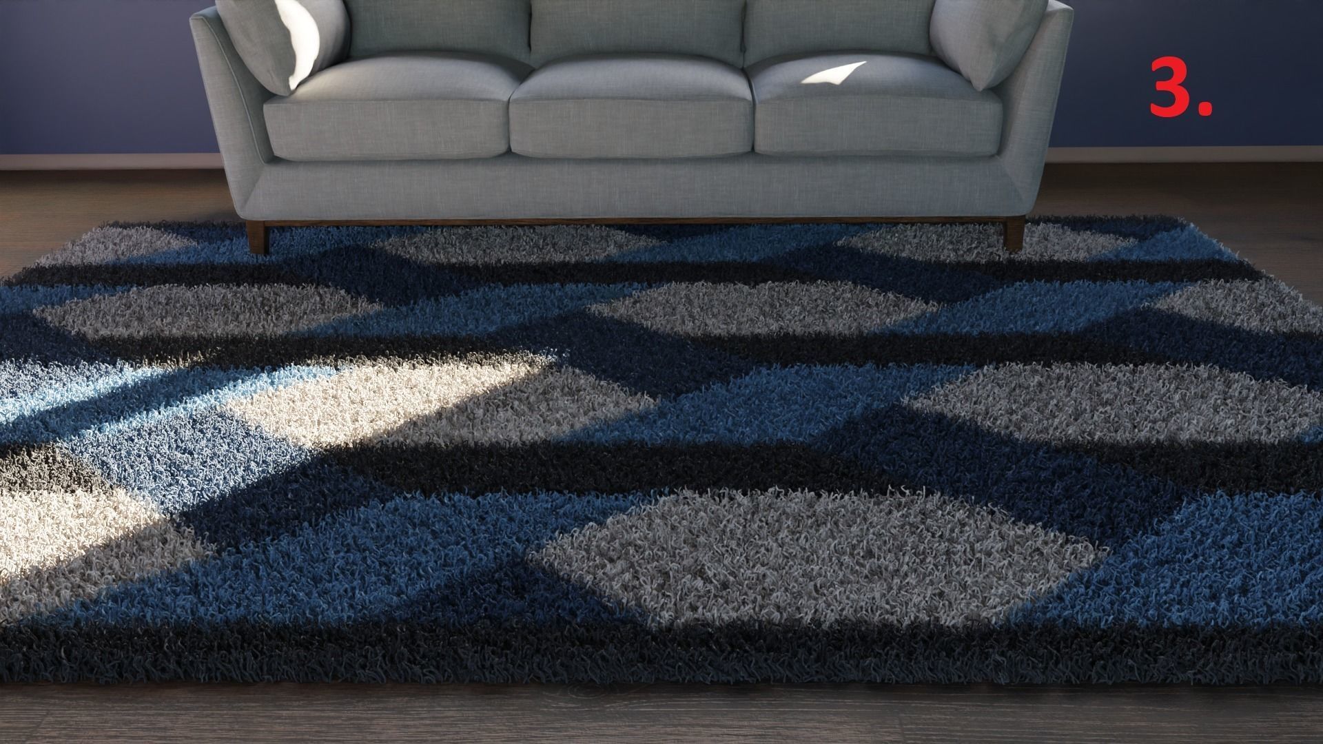 Carpet colection - 20pcs 3D model_3