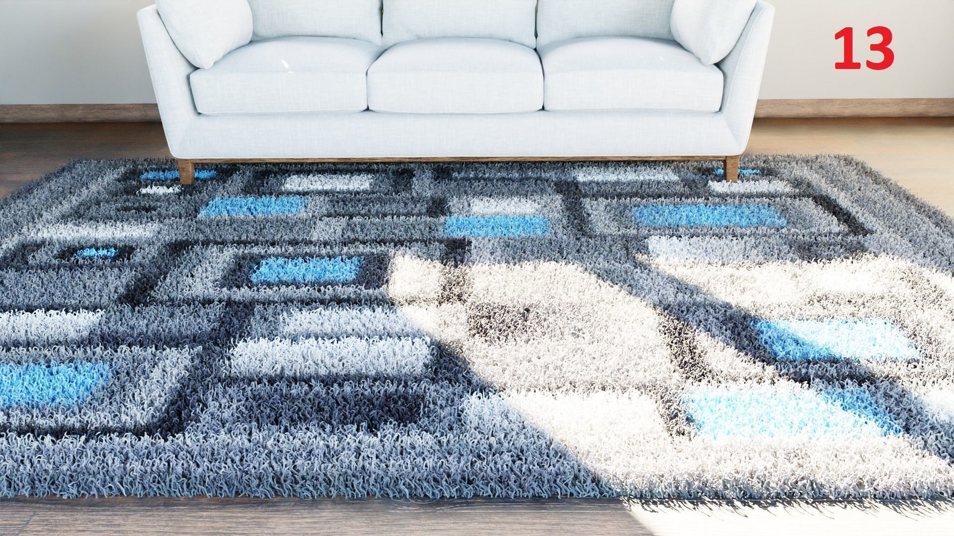 Carpet colection - 20pcs 3D model_13