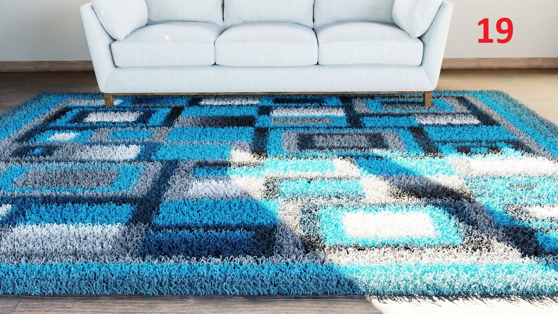 Carpet colection - 20pcs 3D model_19