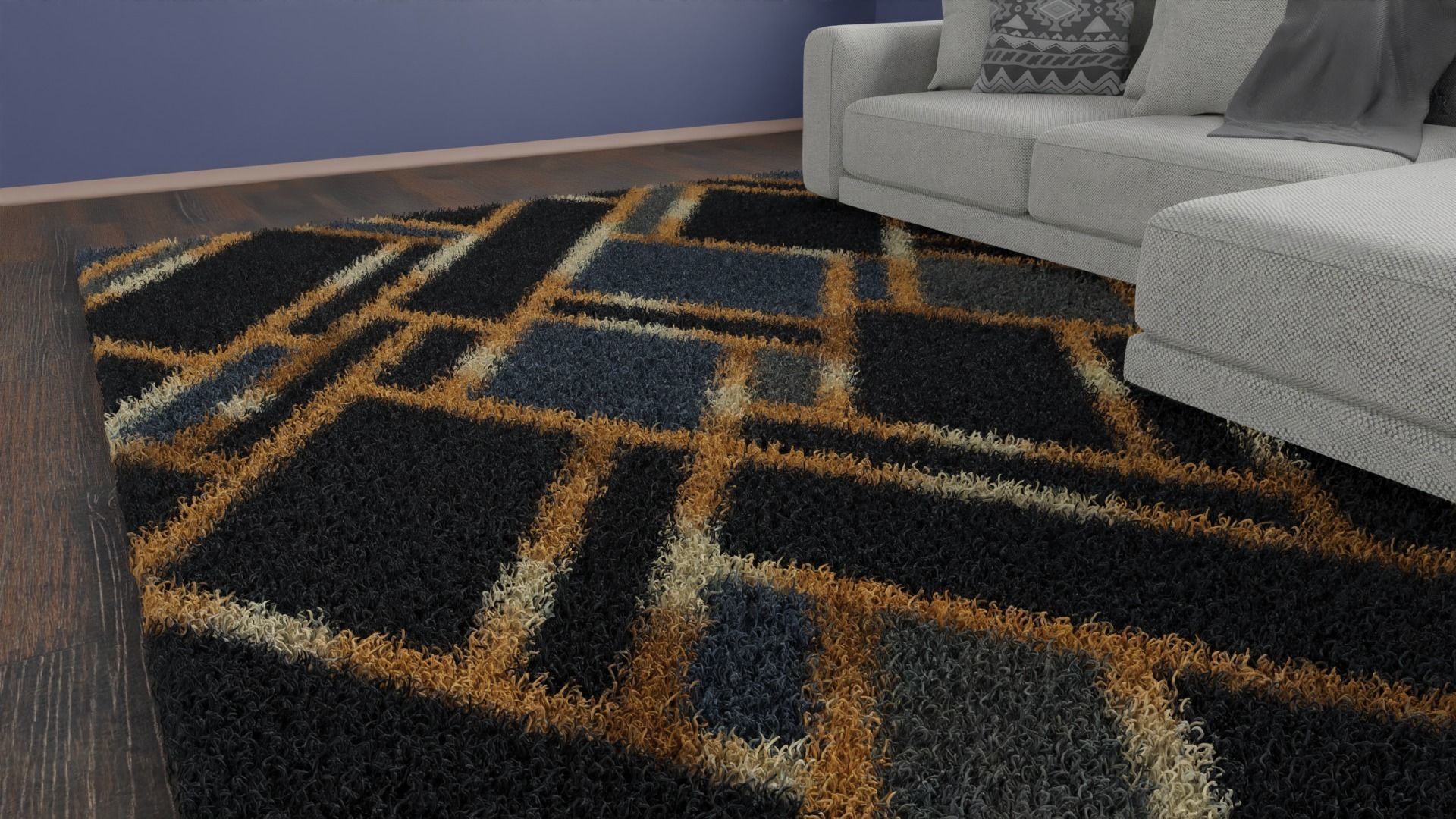 Carpet colection - 20pcs 3D model_34