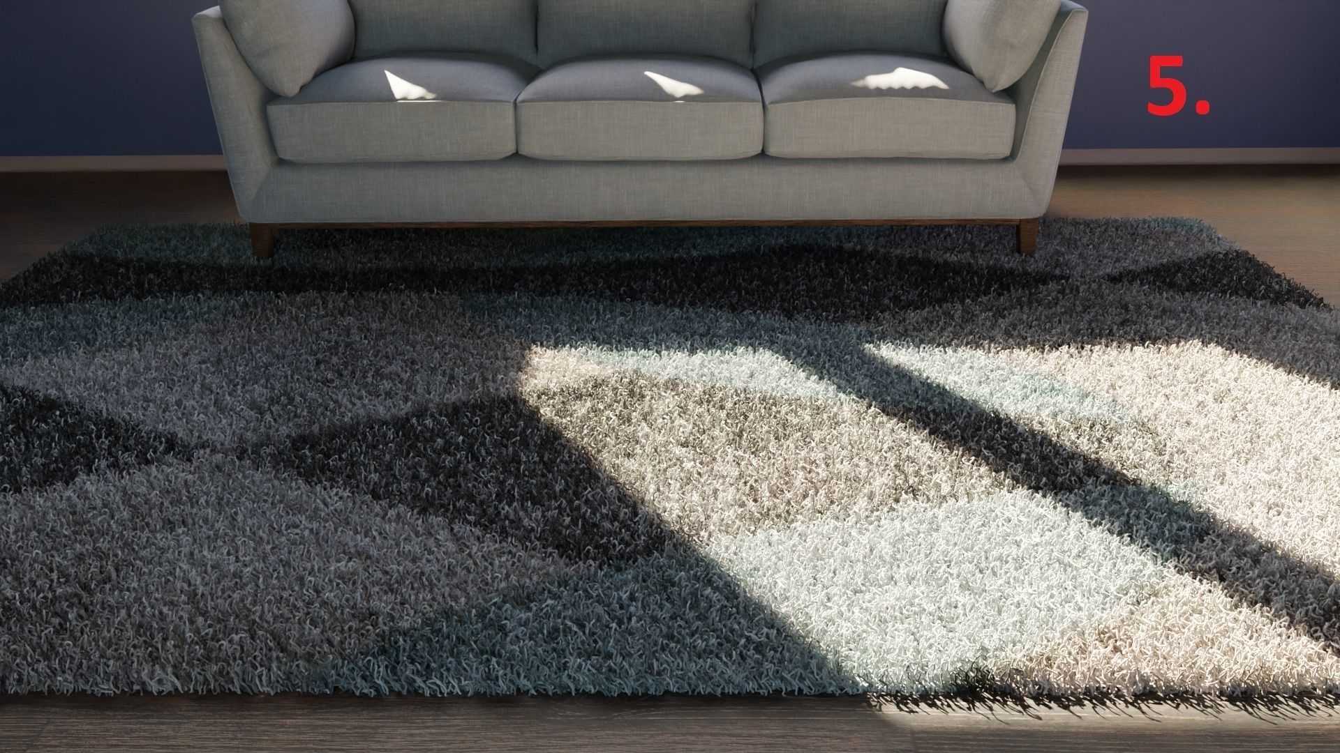 Carpet colection - 20pcs 3D model_5