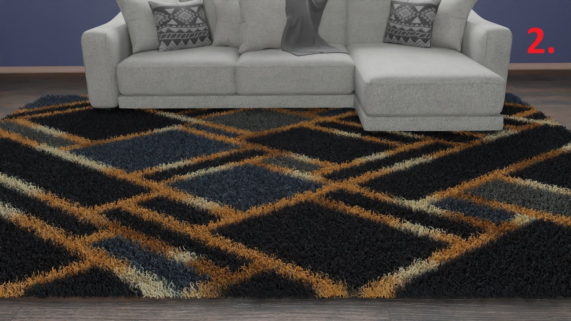 Carpet colection - 20pcs 3D model_2