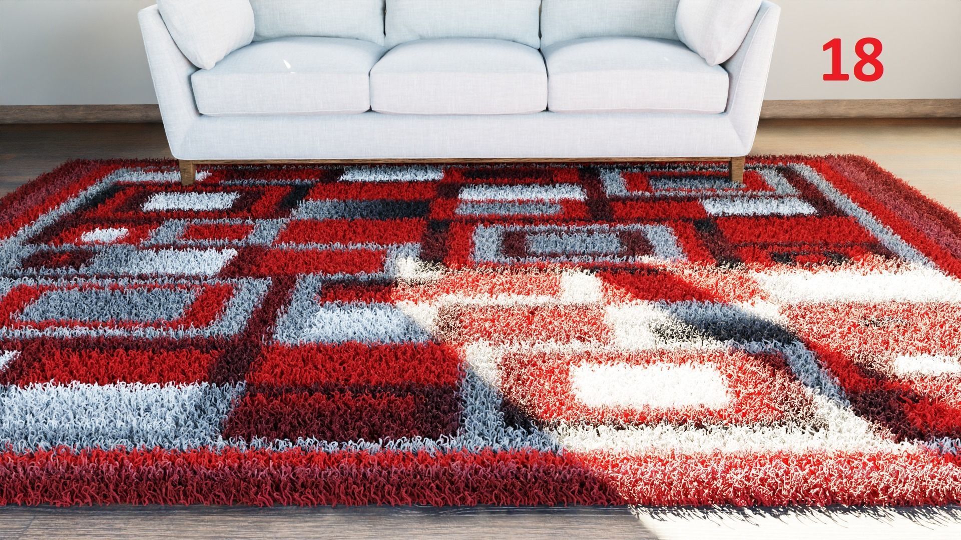 Carpet colection - 20pcs 3D model_18